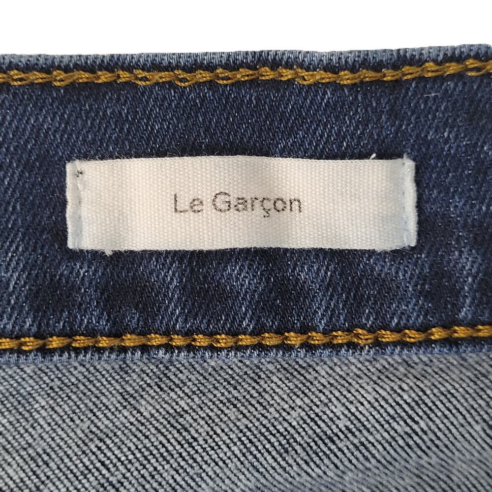 Frame Womens Le Garcon Jeans Boyfriend SZ 25 Distressed LGJ865 Blue Dublin Grind - Picture 7 of 13